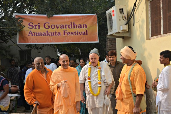 Radhanath Swami at Annakuta Festival 